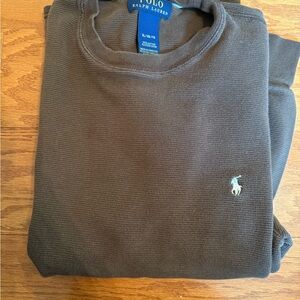 Polo by Ralph Lauren Men's Dark Brown Crewneck Sweater